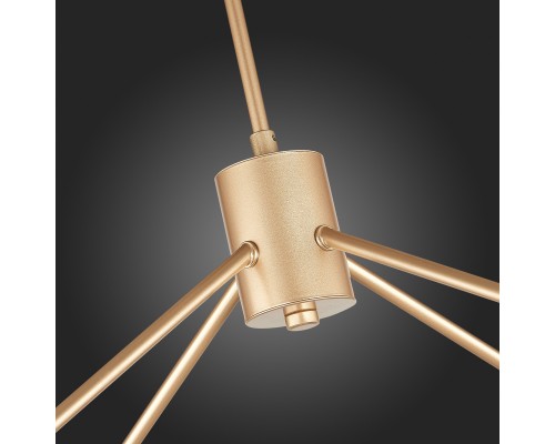 SLE155902-08 Светильник потолочный Золотистый/Белый E14 8*40W MARIO