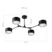 SLE183402-04 Светильник потолочный Черный/Черный E14 4*60W GIMENTO