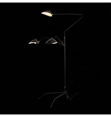 SL305.405.03 Торшер ST-Luce Черный/Черный, Белый E27 3*60W SPRUZZO