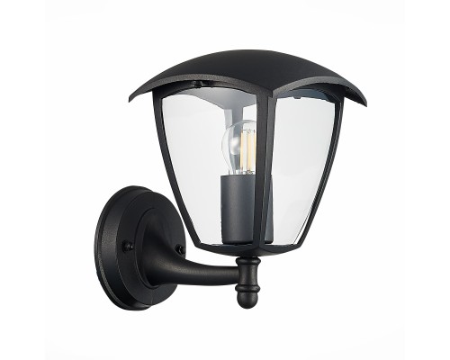 SL081.401.01 Светильник уличный настенный ST-Luce Черный/Черный, Прозрачный E27 1*40W SIVINO