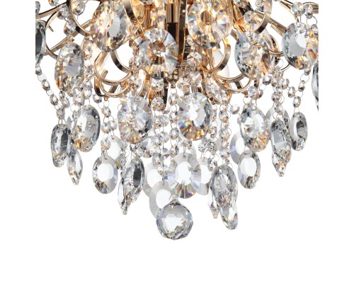 SL846.202.06 Люстра подвесная ST-Luce Золотистый/Прозрачный E14 6*40W ORECCHINI