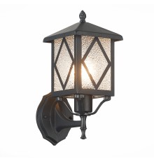 SL084.401.01 Светильник уличный настенный ST-Luce Черный/Черный, Прозрачный E27 1*60W LORNE