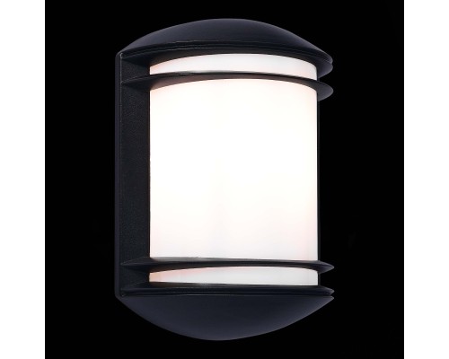 SL076.401.01 Светильник уличный настенный ST-Luce Черный/Белый E27 1*60W AGIO