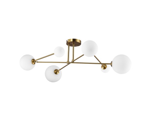SLE2211-302-06 Светильник потолочный Латунь/Белый G9 LED 6*5W FANTINI