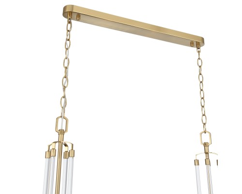 SL1403.333.08 Люстра подвесная ST-Luce Латунь/Прозрачный E27*8 40W ОПАЛ