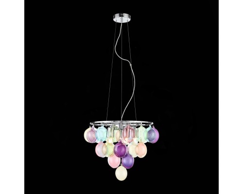 SL432.153.05 Светильник подвесной ST-Luce Хром/Разноцветный E27 5*60W SOSPIRO