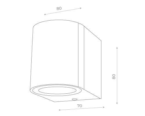 SL9001.401.01 Светильник уличный настенный ST-Luce Черный/ GU10 1*35W BORGO