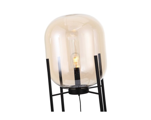 SL1050.525.01 Торшер ST-Luce Черный/Коньячный E27 1*40W (из 2-х коробок) БУРАСКА