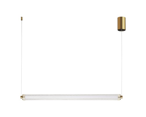 SL6224.313.01 Светильник подвесной ST-Luce Латунь/Прозрачный LED 1*30W 4000K БАМБУ