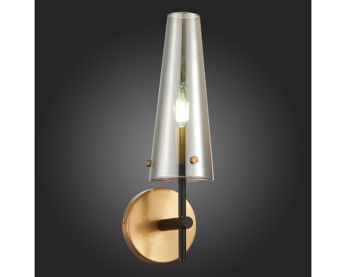 SL1209.301.01 Бра ST-Luce Бронза,Черный/Дымчатый E14 1*40W MORAVE