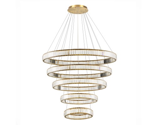 SL1622.313.05 Люстра подвесная ST-Luce Латунь/Прозрачный LED 1*285W 4000K ТИВОЛИ