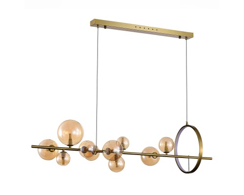 SL1165.323.15 Светильник подвесной ST-Luce Бронза/Коньячный G4 10+1*5W 4000K NECTON