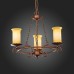 SL122.303.03 Светильник подвесной Коричневый/Янтарный E14 3*60W ANCORA