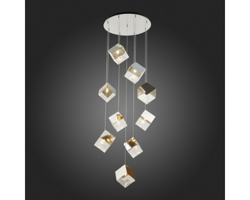 SL1182.103.09 Светильник подвесной ST-Luce Хром/Прозрачный, Хром G9 9*5W RIELLO