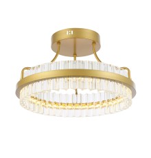 SL383.202.01 Светильник потолочный ST-Luce Матовое золото/Прозрачный LED 1*34W 3000K CHERIO