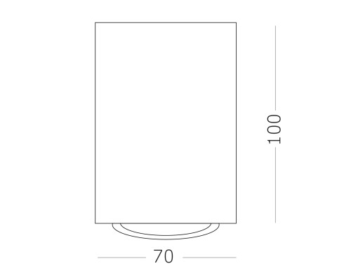 ST108.407.01 Светильник потолочный Черный GU10 1*50W  IP20 D70xH100 220V Без ламп Накладные светильники