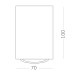 ST108.407.01 Светильник потолочный Черный GU10 1*50W  IP20 D70xH100 220V Без ламп Накладные светильники