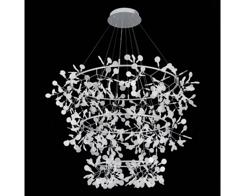 SL379.103.486 Люстра подвесная ST-Luce Серебристый/Белый LED 486*0,5W 3500K RAFINA