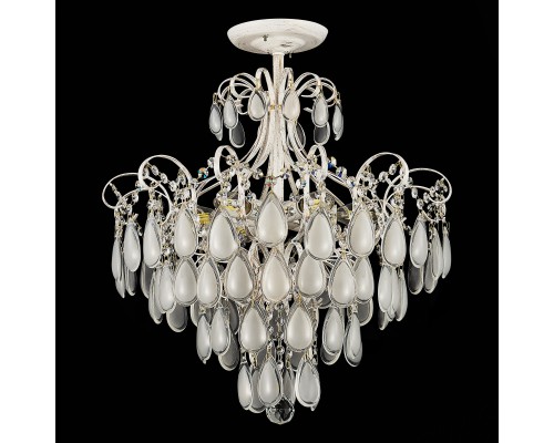 SLE160302-06 Светильник потолочный Золотистый/Белый матовый E14 6*60W MAGONZA