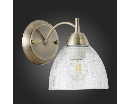 SLE104401-01 Светильник настенный Бронза/Прозрачный E27 1*60W