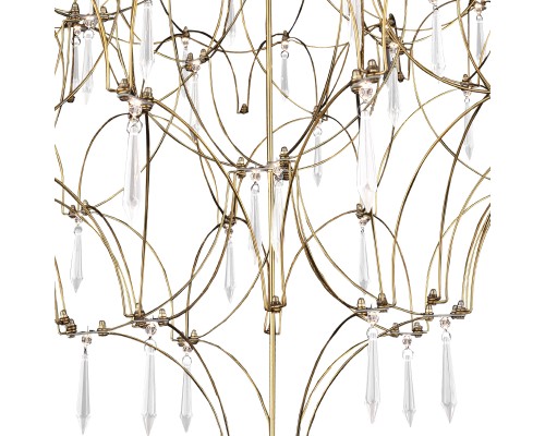 SL6601.203.114 Светильник подвесной ST-Luce Золотистый/Прозрачный LED 114*0,5W 3000K ГРАВЕТТА