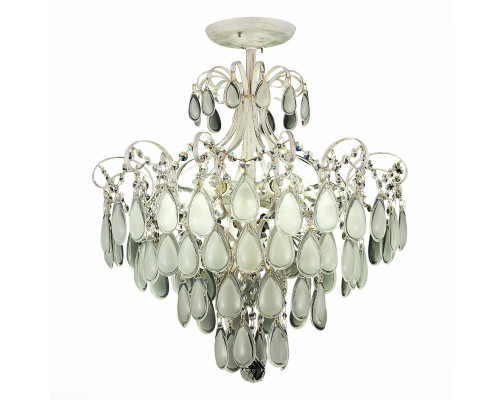 SLE160302-06 Светильник потолочный Золотистый/Белый матовый E14 6*60W MAGONZA