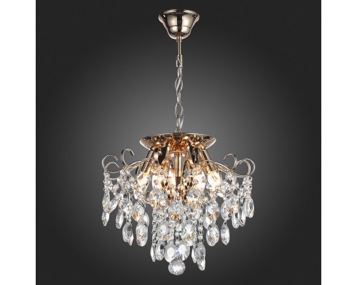 SL846.202.06 Люстра подвесная ST-Luce Золотистый/Прозрачный E14 6*40W ORECCHINI