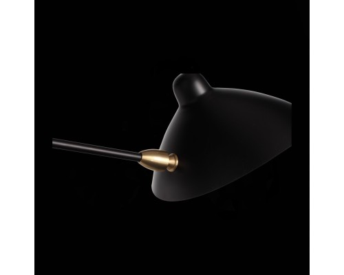 SL305.401.01 Бра ST-Luce Черный/Черный, Белый E27 1*60W SPRUZZO