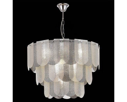 SLE1125-103-12 Светильник подвесной Хром/Прозрачно-Дымчатый E14 12*40W ERZO