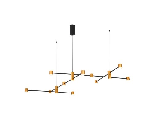 SL1596.423.22 Светильник подвесной ST-Luce Золотистый, Черный/Белый LED 22*3W 3000K ANICHITA