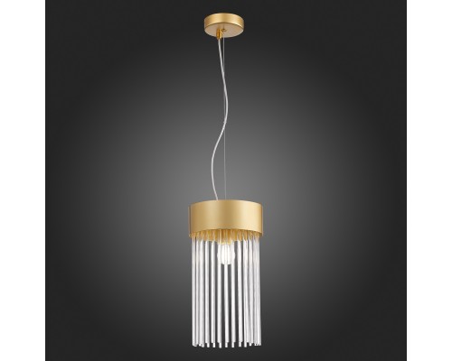 SL1225.203.01 Светильник подвесной ST-Luce Золотистый/Золотистый, Прозрачный E27 1*60W CONTATTO