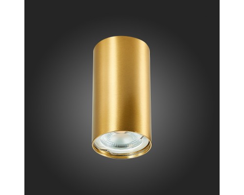ST110.207.01 Светильник потолочный Золотистый GU10 1*50W  IP20 D54xH100 220V Без ламп Накладные светильники