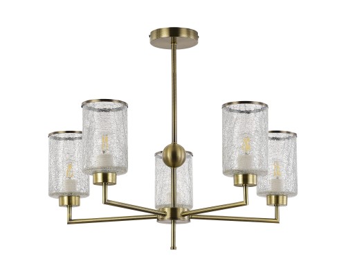 SLE1046-302-05 Светильник потолочный Бронза/Прозрачный E27 5*60W VESTRE