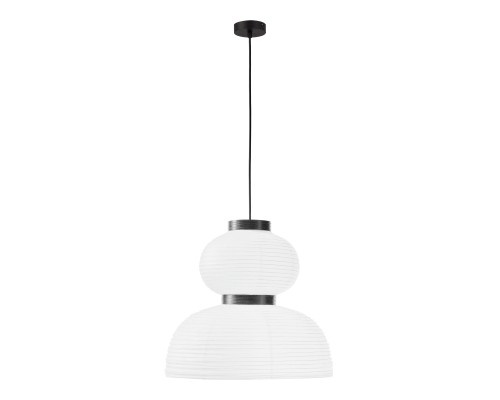 SLE6021-523-02 Светильник подвесной черный/белый D400*H380mm E27 2*60W LYKKE