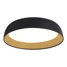 SLE1812-402-01 Светильник потолочный Черный, Древесный/белая LED 1*36W 4000K MUSE