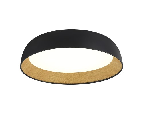 SLE1812-402-01 Светильник потолочный Черный, Древесный/белая LED 1*36W 4000K MUSE