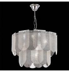 SLE1125-103-07 Светильник подвесной Хром/Прозрачно-Дымчатый E14 7*40W ERZO