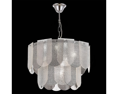 SLE1125-103-07 Светильник подвесной Хром/Прозрачно-Дымчатый E14 7*40W ERZO