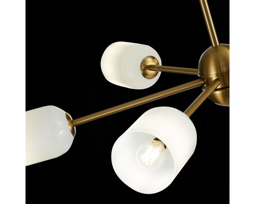 SL1180.202.06 Люстра потолочная ST-Luce Золотистый/Белый E14 6*40W TREVISO