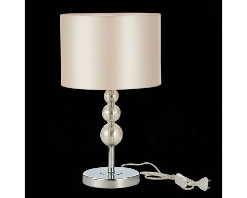 SLE105704-01 Прикроватная лампа Хром/Светло-бежевый E14 1*40W RAMER