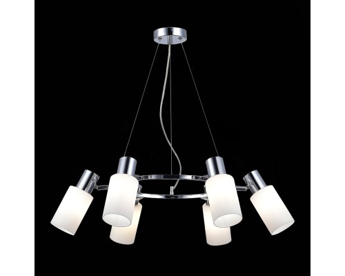 SLE1139-103-06 Светильник подвесной Хром/Белый E14 6*60W GESSI