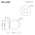 SL6120.401.01 Светильник настенный ST-Luce Черный/Прозрачное кракелированное стекло LED 1*8,5W 3000K PEEK