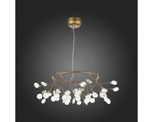 SL411.233.45 Люстра подвесная ST-Luce Золотистый/Прозрачный G4 45*1,5W RICCARDO