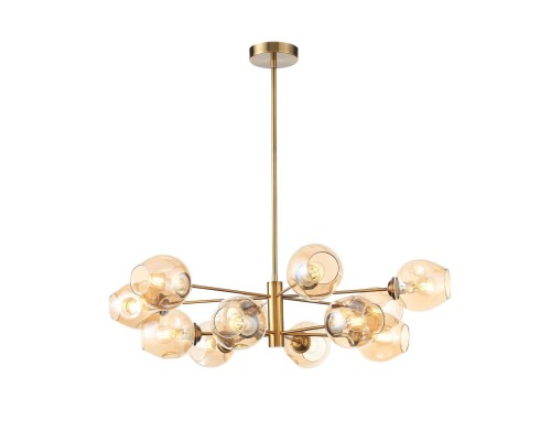 SL1500.203.12 Светильник подвесной ST-Luce Золотистый/Янтарный E14 12*40W FOVIA