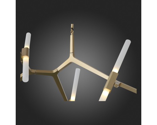 SL947.202.10 Люстра потолочная ST-Luce Золотистый/Белый G9 10*5W LACONICITA