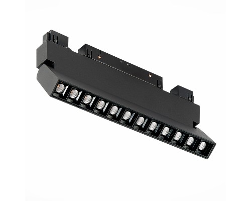 Магнитный трековый светильник Черный LED 1*12W 3000K 1 009Lm Ra>90 36° IP20 L219xW22xH1 СКАЙЛАЙН 48V
