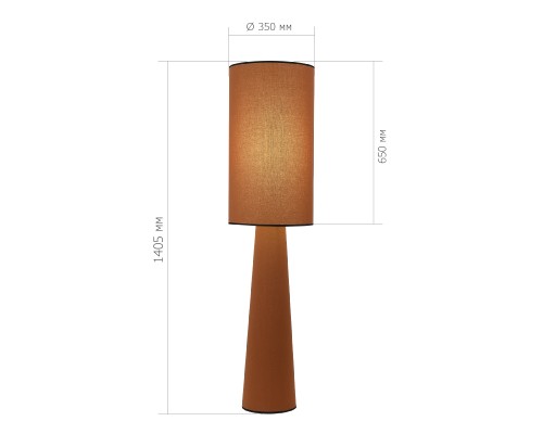 SL1354.605.01 Светильник напольный ST-Luce Кирпичный/Кирпичный, Черный E27 1*40W ДЖЕККИ