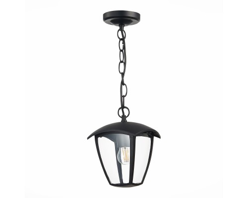 SL081.403.01 Светильник уличный подвесной ST-Luce Черный/Черный, Прозрачный E27 1*40W SIVINO
