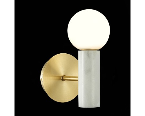 SL1210.501.01 Светильник настенный ST-Luce Золотистый, Белый/Белый G9 1*5W PIETRA