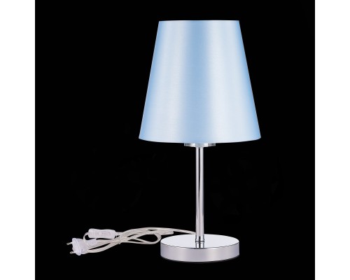 SLE105614-01 Прикроватная лампа Хром/Светло-голубой E14 1*40W PERAMONE